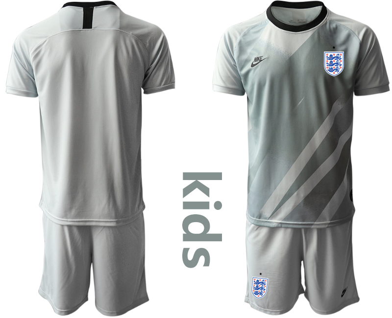 2021 European Cup England gray goalkeeper Youth soccer jerseys->england jersey->Soccer Country Jersey